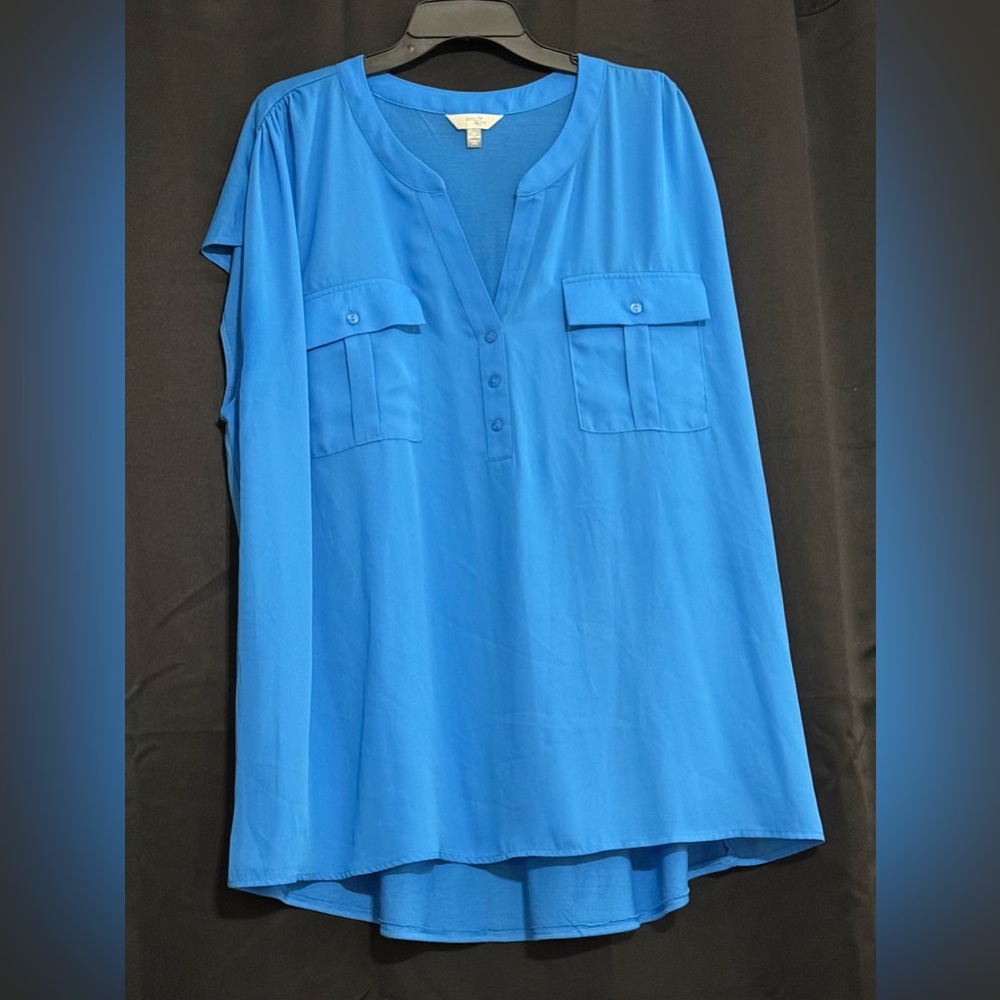 Terra & Sky Vibrant Blue Top